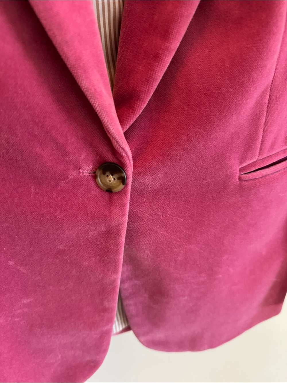 J. Crew Rose Pink Velvet Blazer - Picture 2 of 4